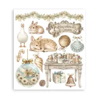 tamperia White Christmas Rub-On 20,5x23cm Assortment (6pcs) by Cristina Radovan (DFLRBXG13)